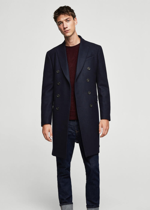 Navy Light Cash Wool