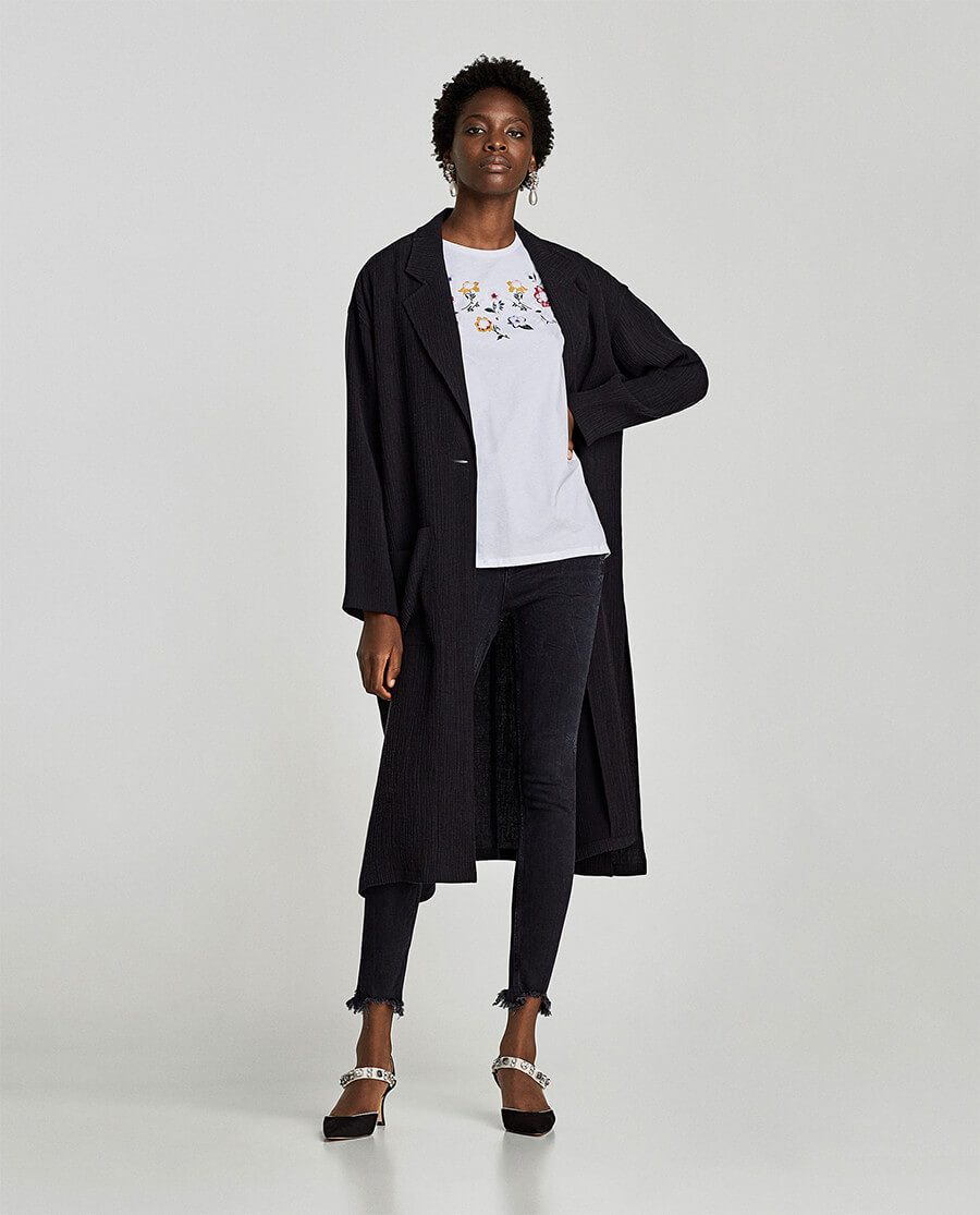 Polyamide Dress With Long Sleeves