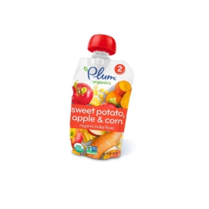 Plum organic, apple and corn